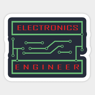 electronics engineer, schema circuit diagram electro Sticker